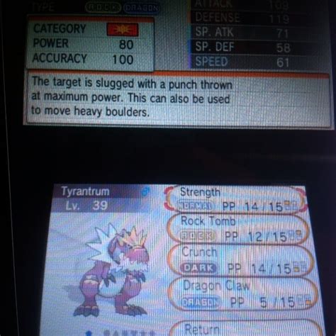tyrantrum base stats.
